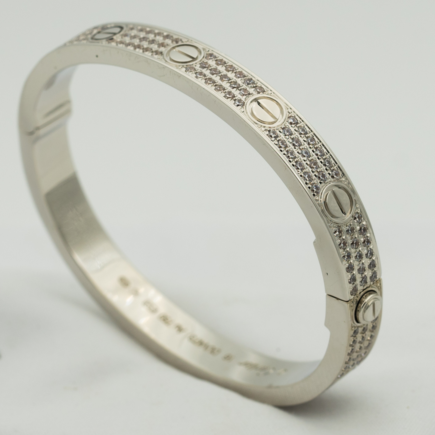 [Kincade Jewelrys] Bracelet Love 6,1 mm pavé de diamants 