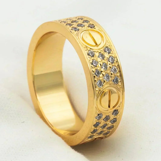 [Kincade Jewelrys] BAGUE D'AMOUR 5,5 MM PAVÉE DE DIAMANTS
