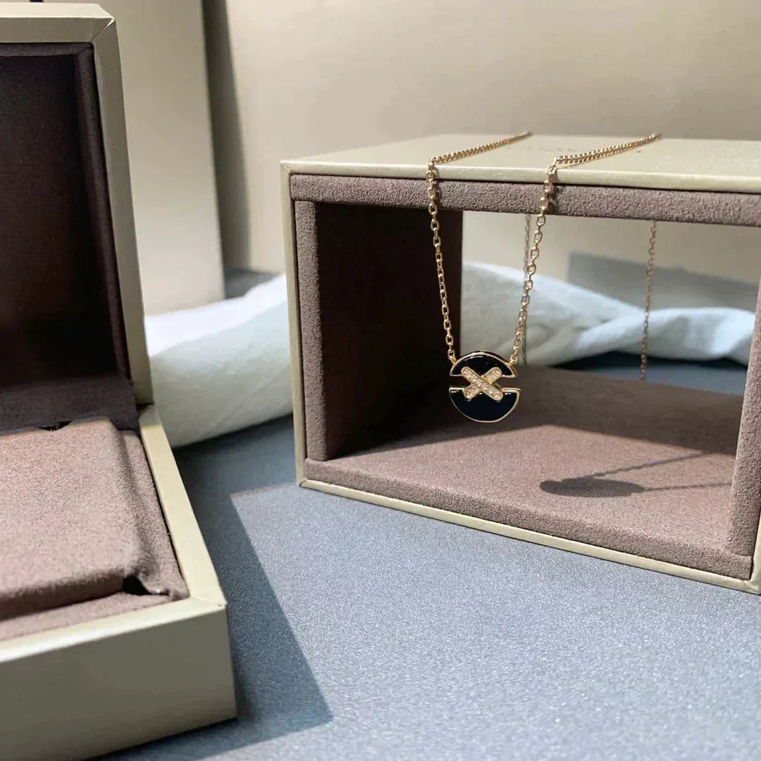 [Kincade Jewelrys] COLLIER JEUX DE DIAMANTS EN OR ROSE