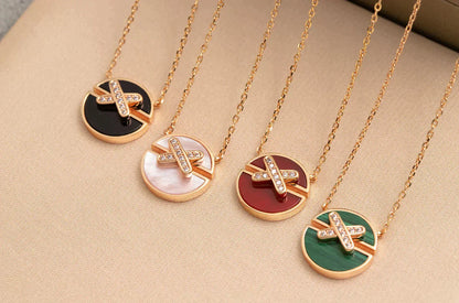 [Kincade Jewelrys] COLLIER JEUX DE DIAMANTS EN OR ROSE