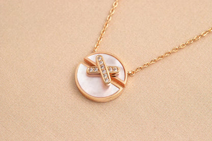[Kincade Jewelrys] COLLIER JEUX DE DIAMANTS EN OR ROSE