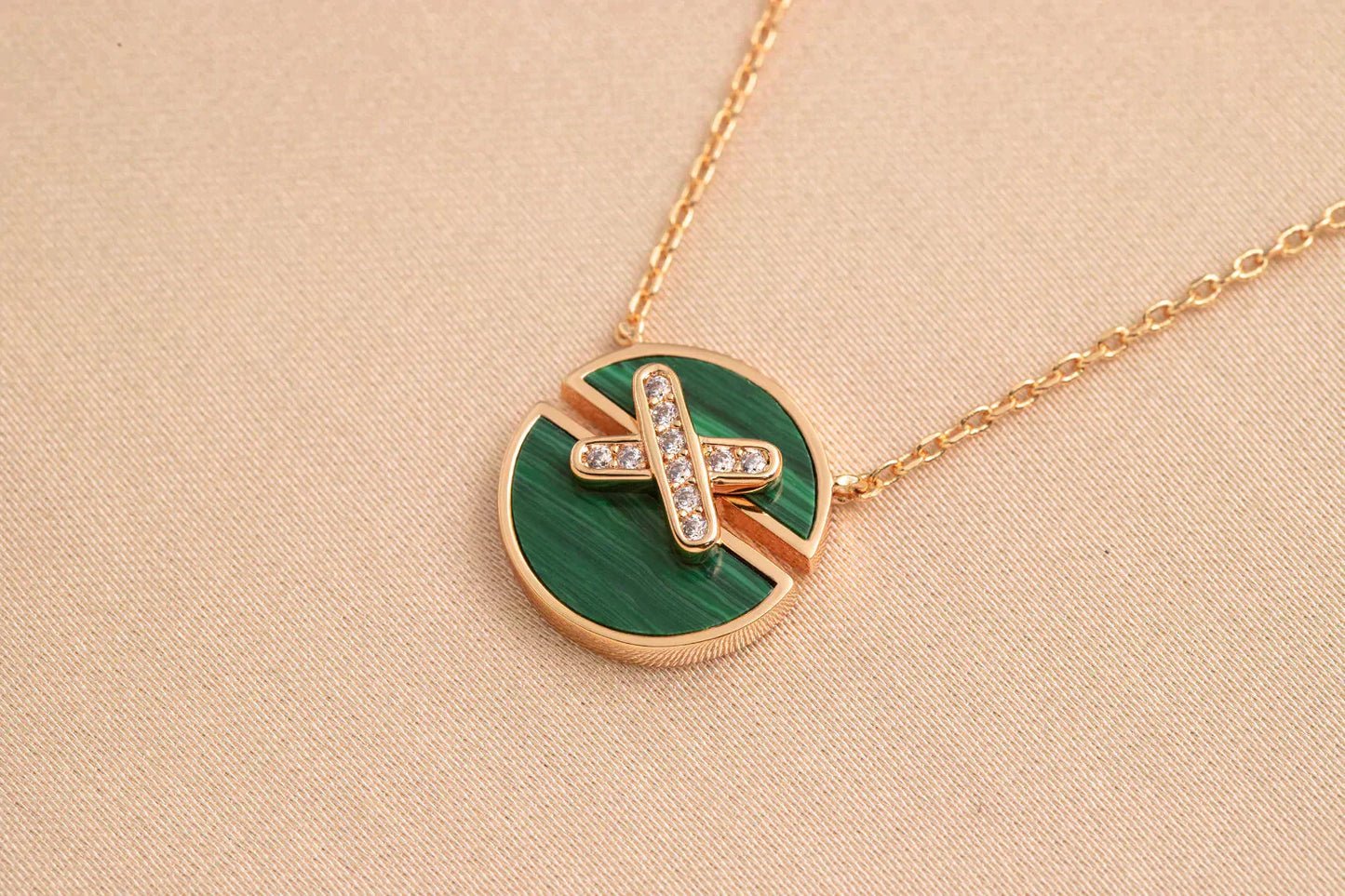 [Kincade Jewelrys] COLLIER JEUX DE DIAMANTS EN OR ROSE