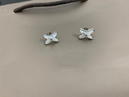 [Kincade Jewelrys]Boucles d'oreilles en argent et diamants JEUX DE WHITE MOP
