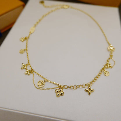 [Kincade Jewelrys] COLLIER BLOOMING SOUPLE EN LAITON