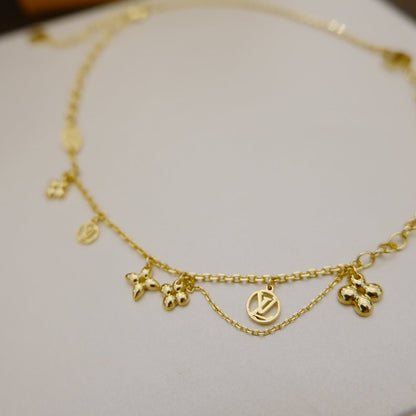 [Kincade Jewelrys] COLLIER BLOOMING SOUPLE EN LAITON