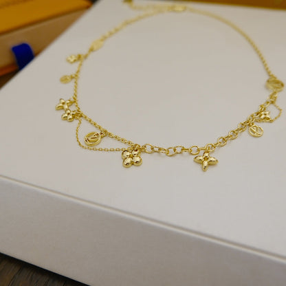 [Kincade Jewelrys] COLLIER BLOOMING SOUPLE EN LAITON