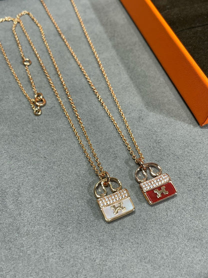 [Kincade Jewelrys]H CIRCE MOISSANITE PENDANT NECKLACE GOLD
