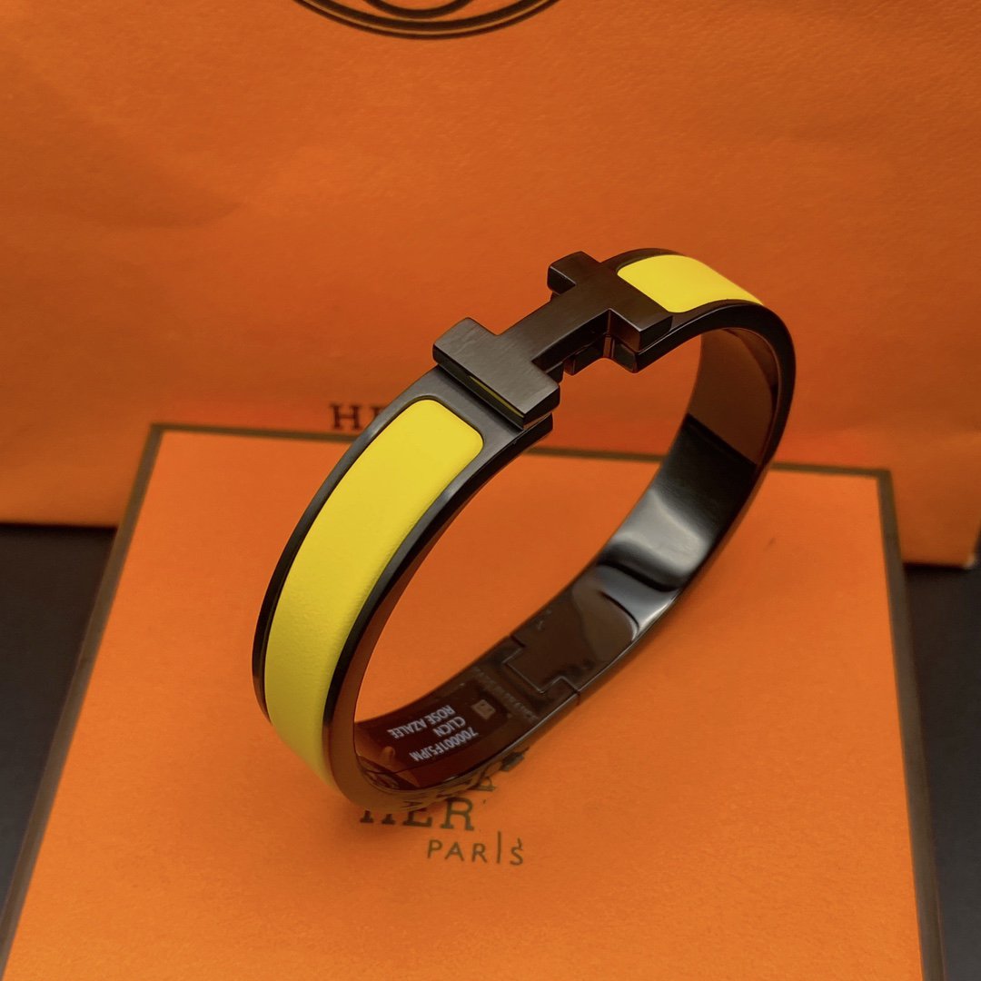 [Kincade Jewelrys] Bracelet clic HM SO noir jaune