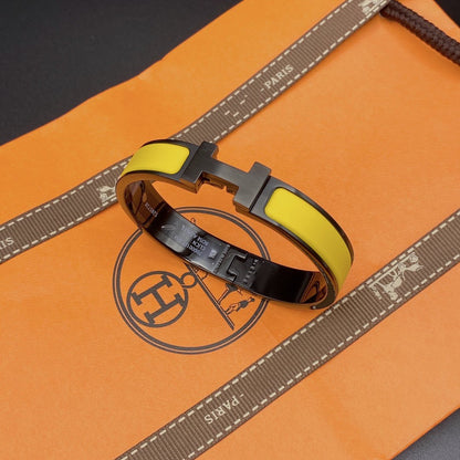 [Kincade Jewelrys] Bracelet clic HM SO noir jaune