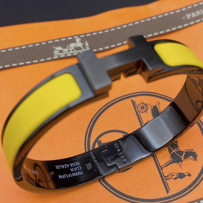 [Kincade Jewelrys] Bracelet clic HM SO noir jaune