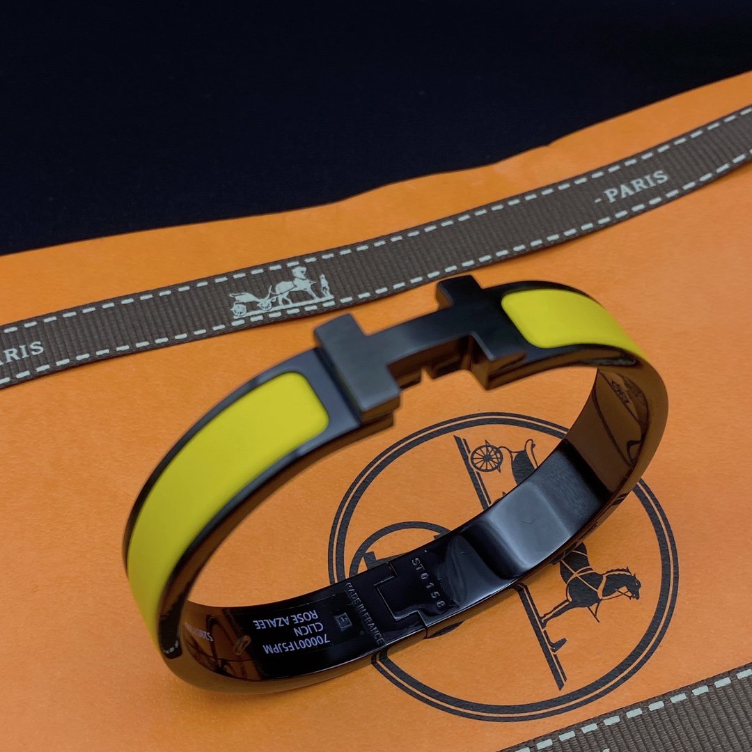 [Kincade Jewelrys] Bracelet clic HM SO noir jaune