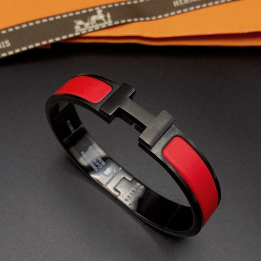 [Kincade Jewelrys] BRACELET CLIC HM SO NOIR ROUGE