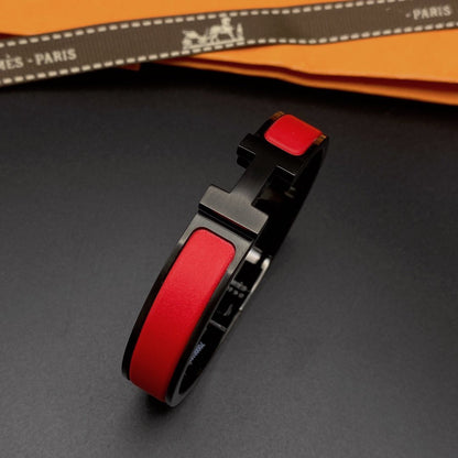[Kincade Jewelrys] BRACELET CLIC HM SO NOIR ROUGE