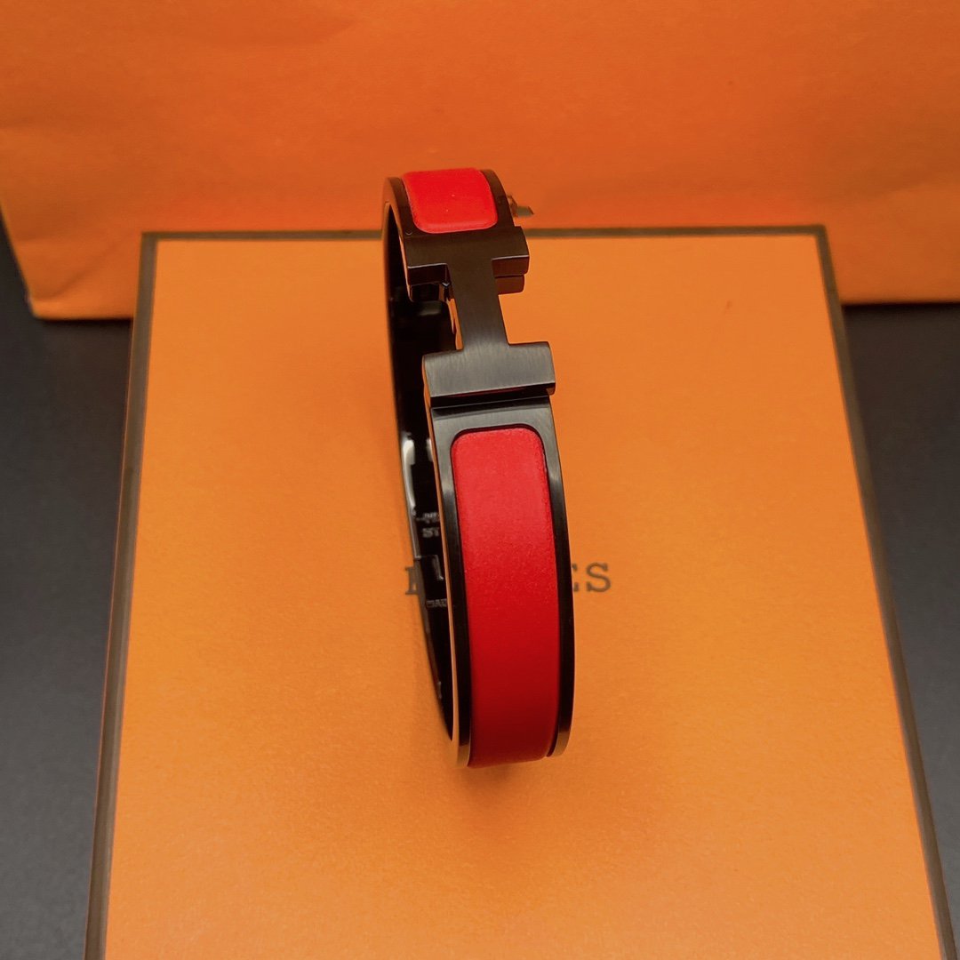 [Kincade Jewelrys] BRACELET CLIC HM SO NOIR ROUGE