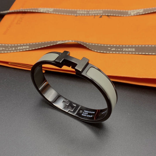[Kincade Jewelrys] Bracelet clic HM SO noir gris