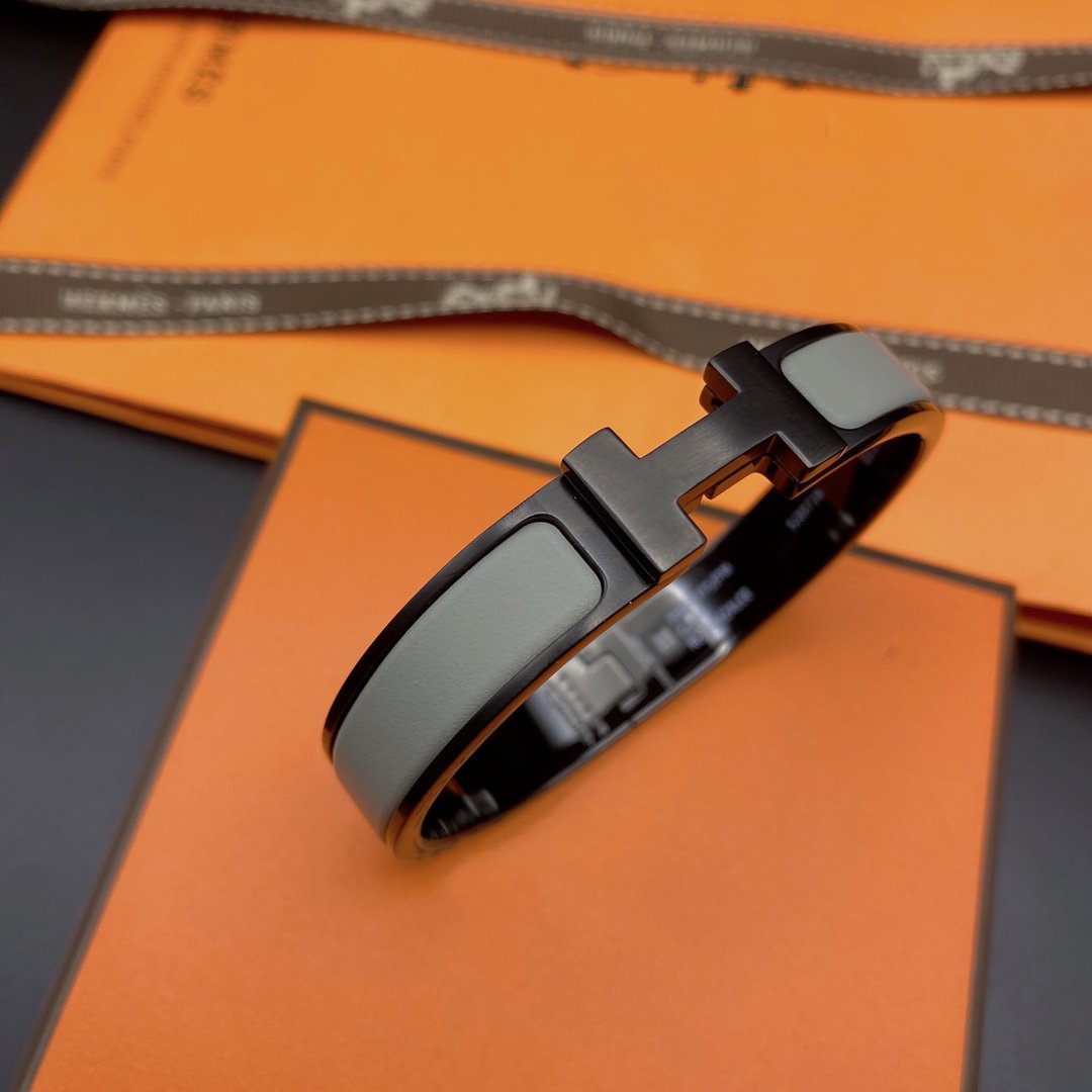 [Kincade Jewelrys]CLIC HM SO BLACK GREY BRACELET