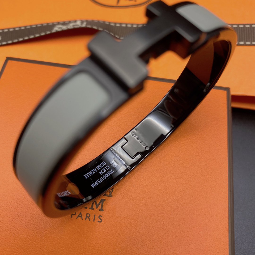 [Kincade Jewelrys]CLIC HM SO BLACK GREY BRACELET