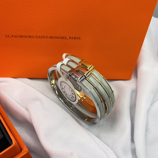 [Kincade Jewelrys] BRACELET CLASSIQUE HM CLIC VERT 8 ​​MM ÉMAIL