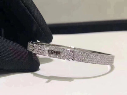 [Kincade Jewelrys]HM KELLY BRACELET IN SILVER AND FULL PAVE DIAMOND