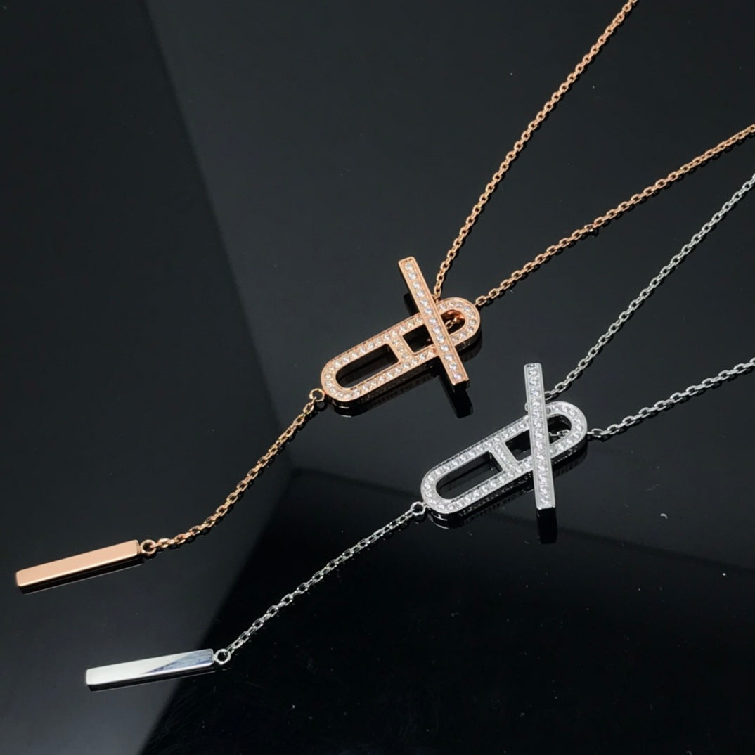 [Kincade Jewelrys] Collier HM Platine Or Rose Diamant