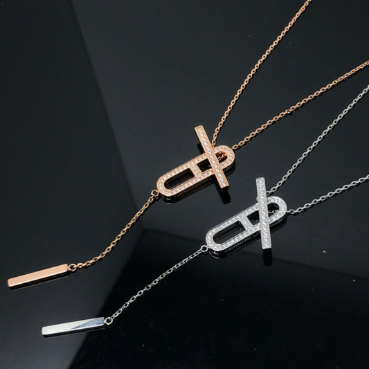 [Kincade Jewelrys] Collier HM Platine Or Rose Diamant