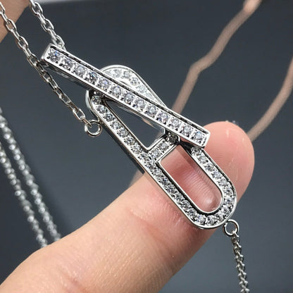 [Kincade Jewelrys] Collier HM Platine Or Rose Diamant