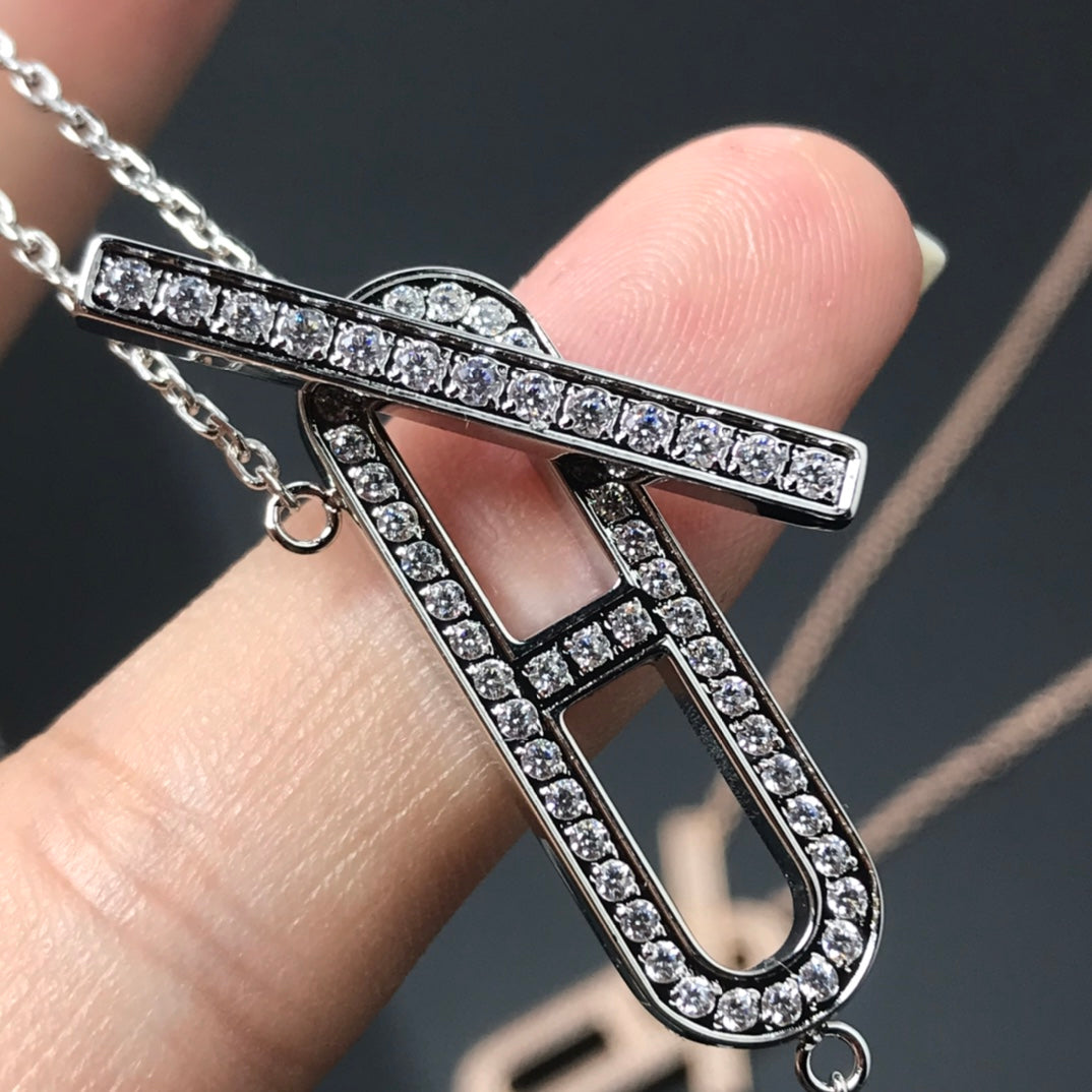 [Kincade Jewelrys] Collier HM Platine Or Rose Diamant