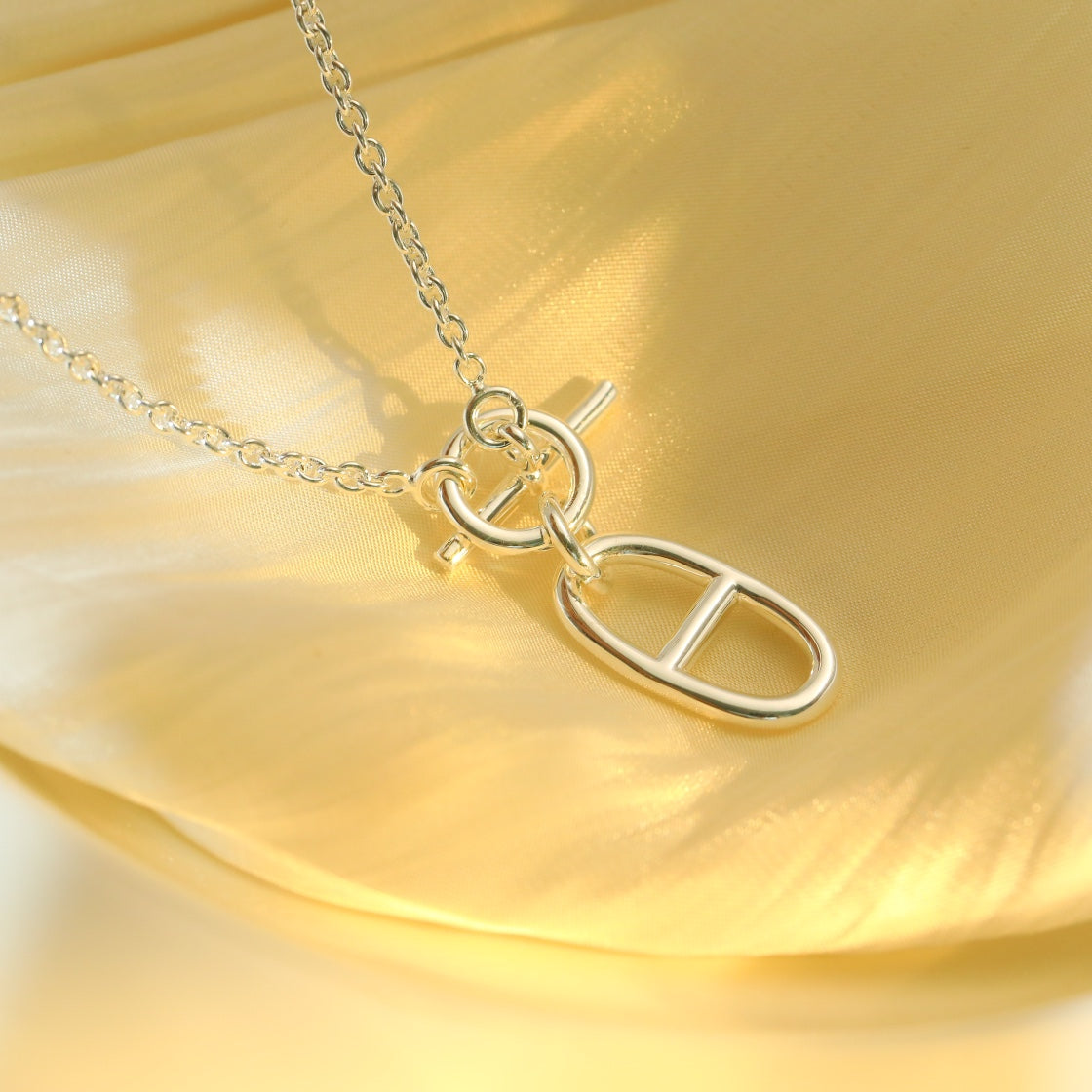[Kincade Jewelrys] Collier pendentif HM Chaine d'Ancre en argent sterling 
