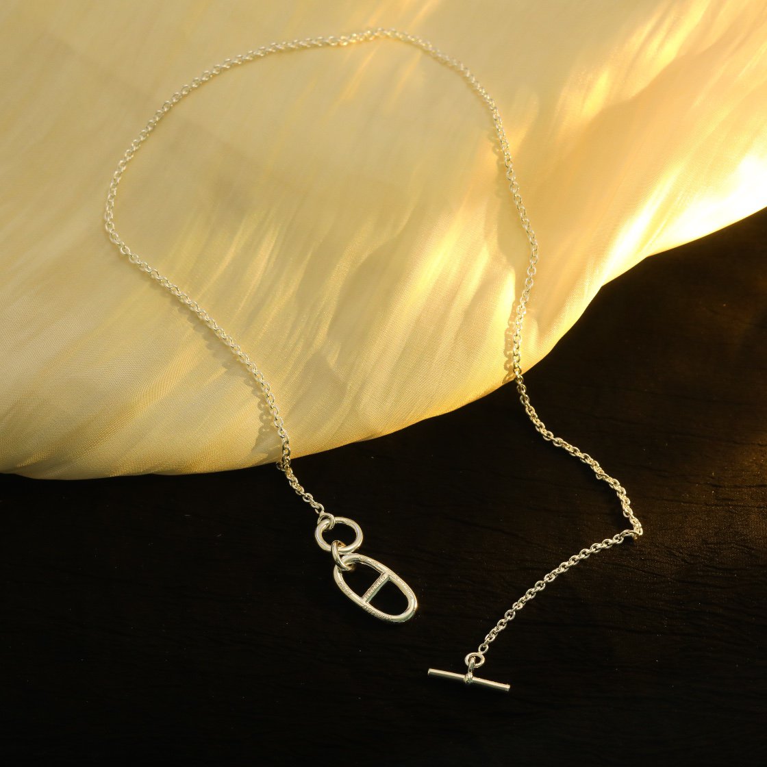 [Kincade Jewelrys] Collier pendentif HM Chaine d'Ancre en argent sterling 