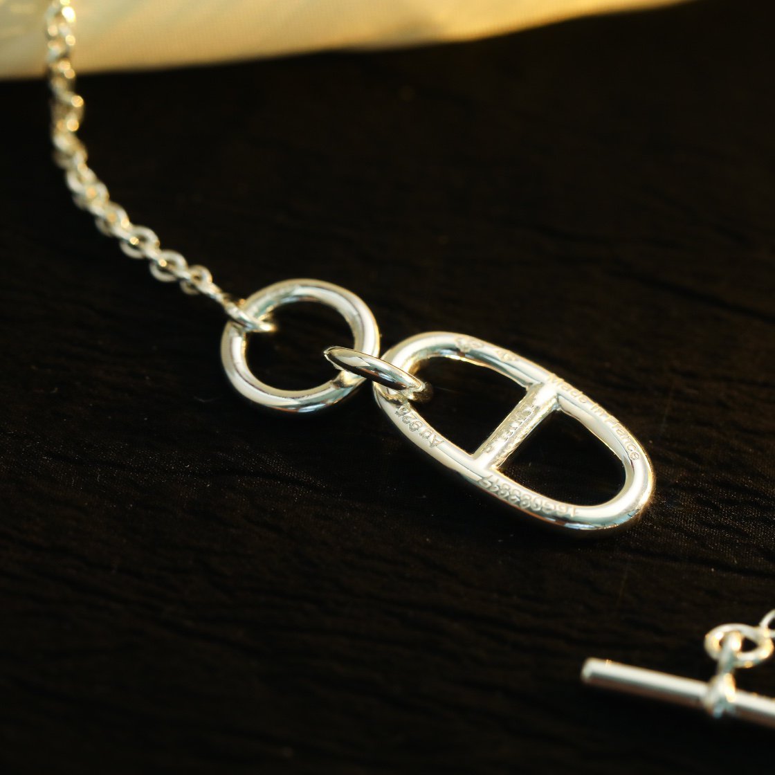 [Kincade Jewelrys] Collier pendentif HM Chaine d'Ancre en argent sterling 