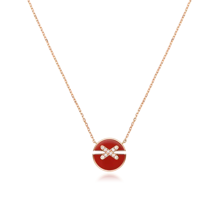 [Kincade Jewelrys] COLLIER JEUX DE DIAMANTS EN OR ROSE