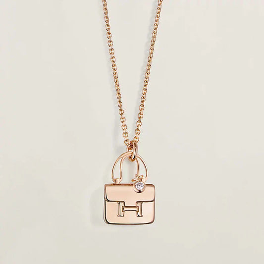 [Kincade Jewelrys] COLLIER AMULETTE PÉDANT EN OR ROSE