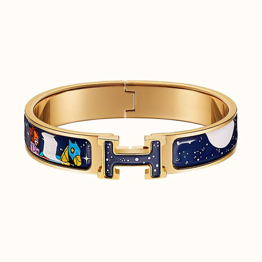 [Kincade Jewelrys] Bracelet étoile et lune H 12 mm