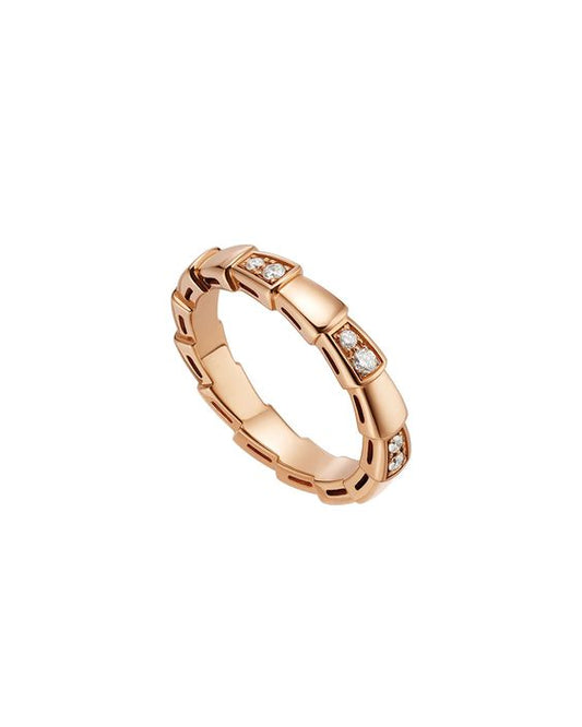 [Kincade Jewelrys] BAGUE SERPENTI OR ROSE 3MM
