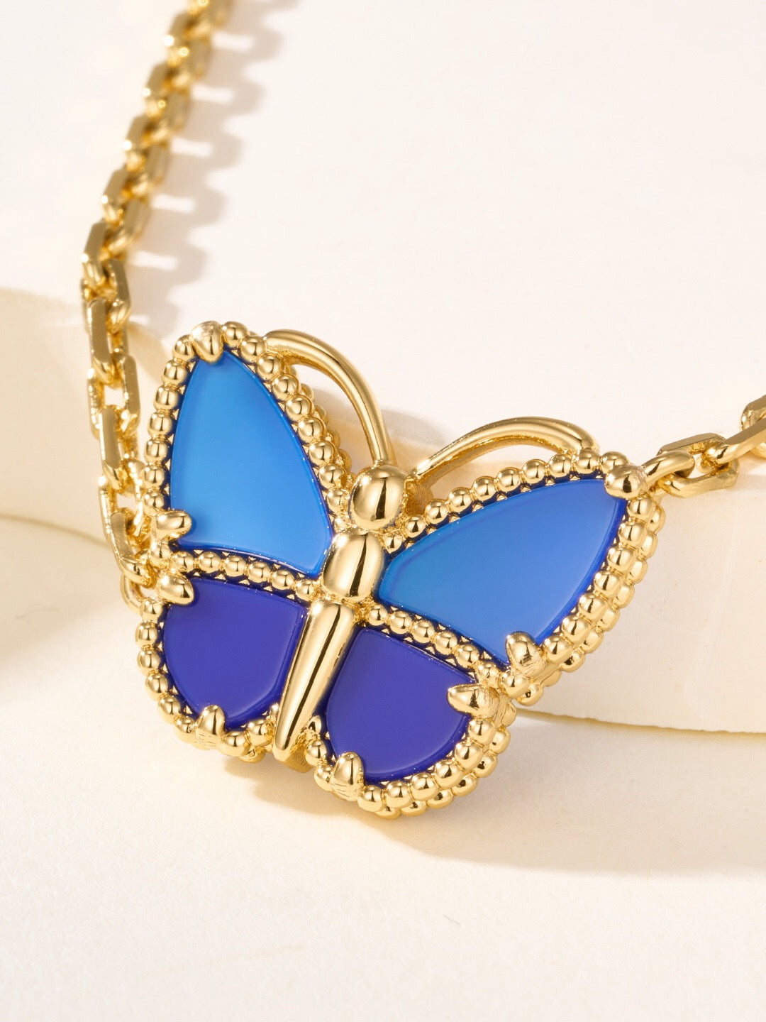 [Kincade Jewelrys] LUCKY BLUE BUTTERFLY  NECKLACE