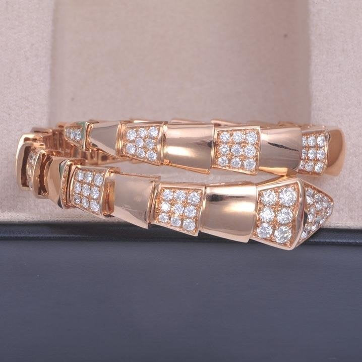 [Kincade Jewelrys] BRACELET SERPENTI OR ROSE DIAMANT