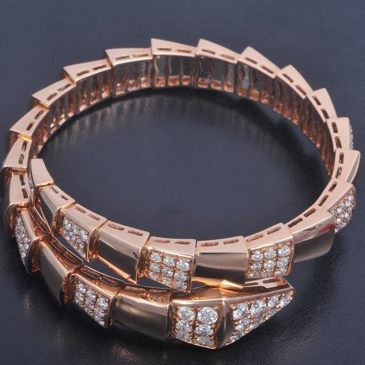 [Kincade Jewelrys] BRACELET SERPENTI OR ROSE DIAMANT
