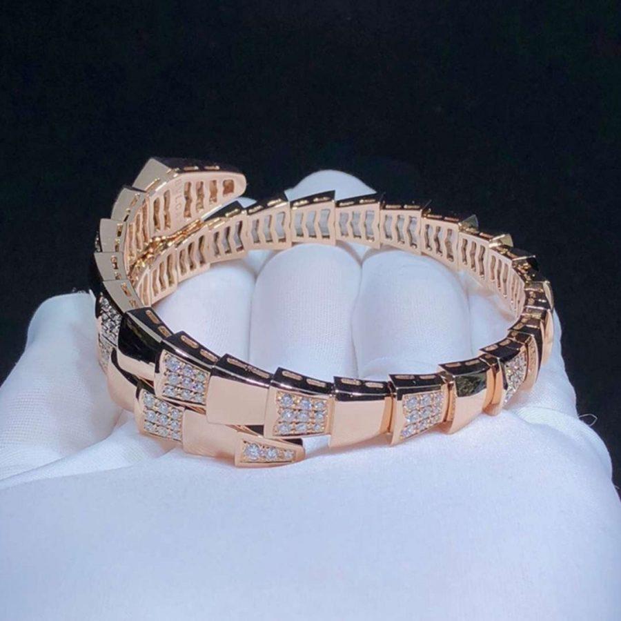 [Kincade Jewelrys] BRACELET SERPENTI OR ROSE DIAMANT