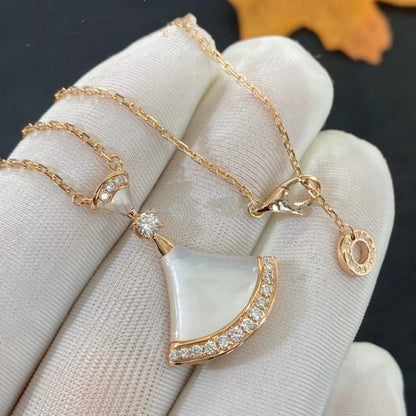 [Kincade Jewelrys]DREAM NECKLACE MOP PINK GOLD DIAMOND