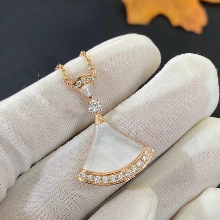 [Kincade Jewelrys]DREAM NECKLACE MOP PINK GOLD DIAMOND