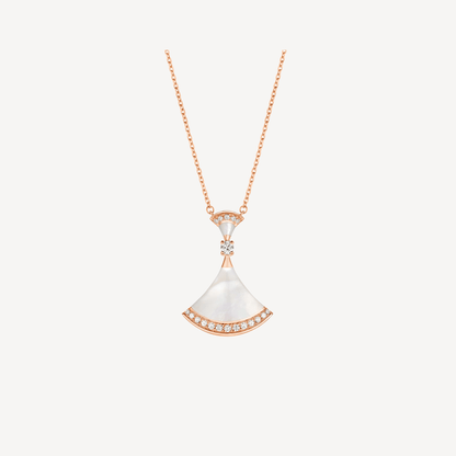 [Kincade Jewelrys]DREAM NECKLACE MOP PINK GOLD DIAMOND