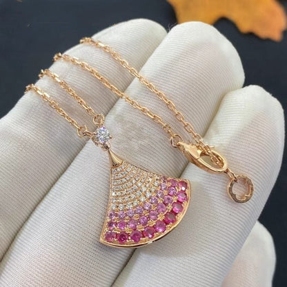 [Kincade Jewelrys] COLLIER DREAM OR ROSE DIAMANT ROSE