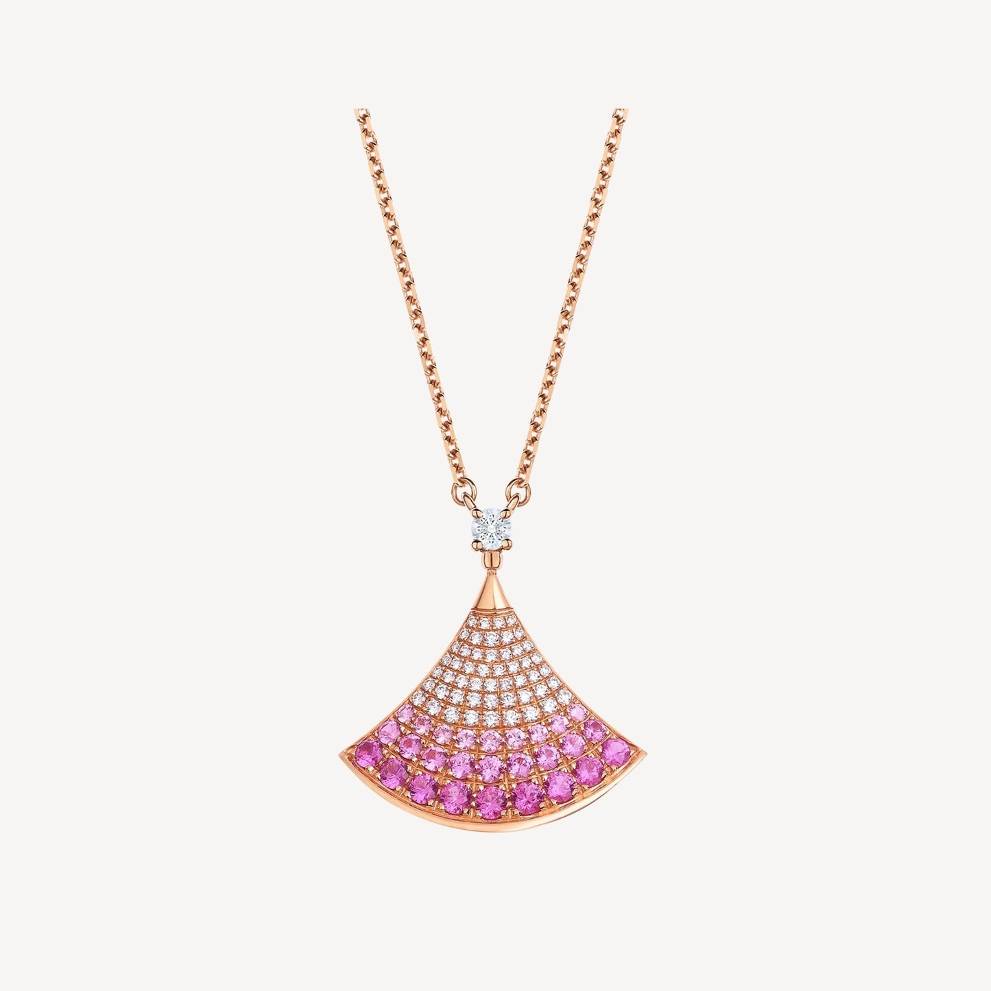 [Kincade Jewelrys] COLLIER DREAM OR ROSE DIAMANT ROSE