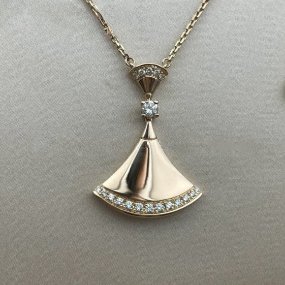 [Kincade Jewelrys]DREAM NECKLACE PINK GOLD DIAMOND