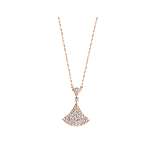 [Kincade Jewelrys] COLLIER DREAM OR ROSE TOUT DIAMANT
