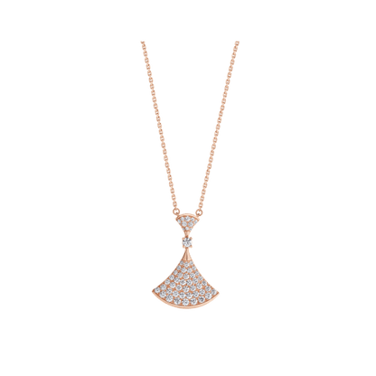 [Kincade Jewelrys] COLLIER DREAM OR ROSE TOUT DIAMANT