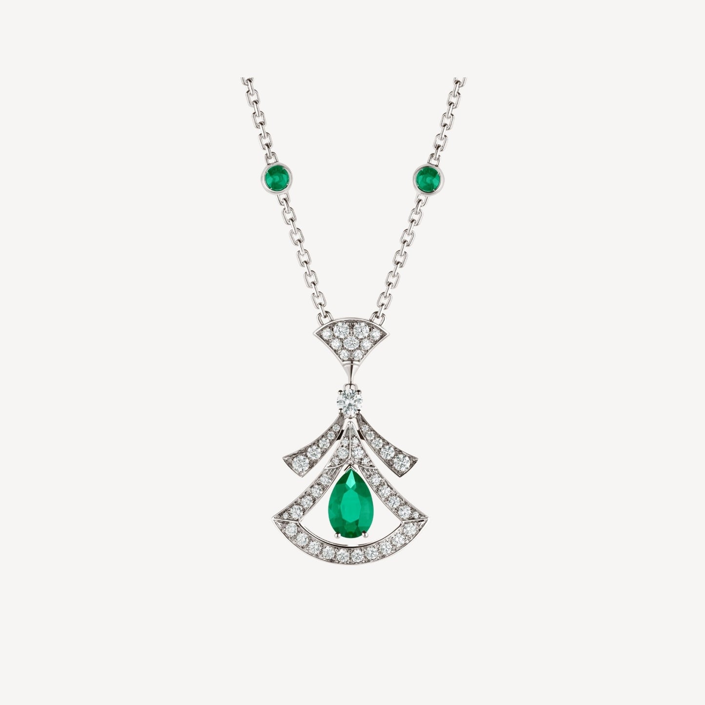 [Kincade Jewelrys] COLLIER DREAM MALACHITE DIAMANT ARGENT