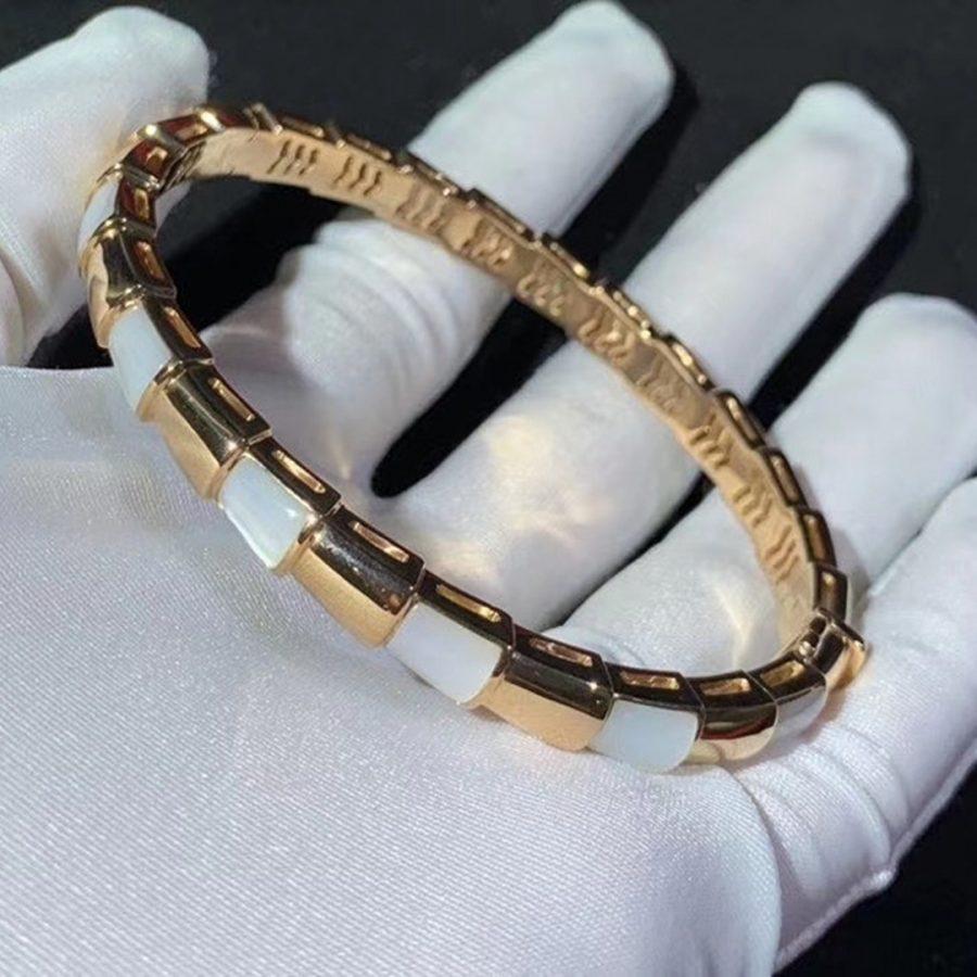 [Kincade Jewelrys]SERPENTI BRACELET PINK GOLD MOP