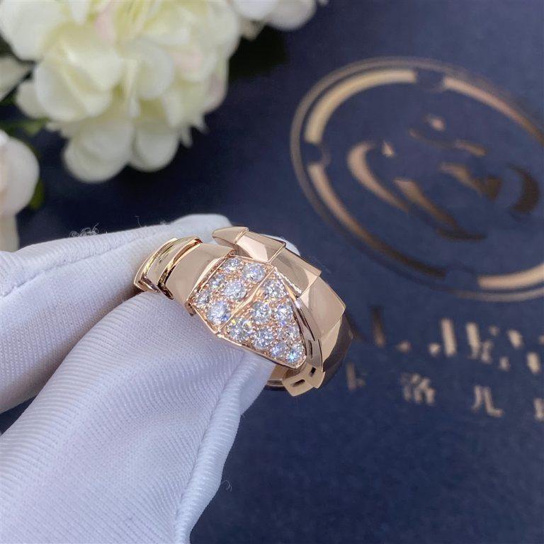 [Kincade Jewelrys] BAGUE SERPENTI OR ROSE DIAMANT