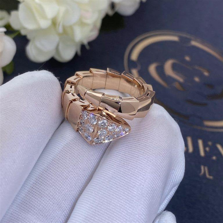 [Kincade Jewelrys] BAGUE SERPENTI OR ROSE DIAMANT
